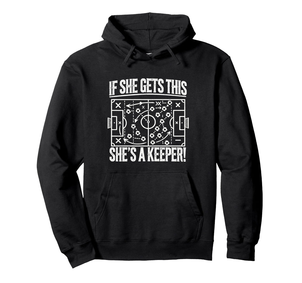 Soccer Goalie Art Soccer Coach Gifts Hoodie - Custom Art Print for Adults