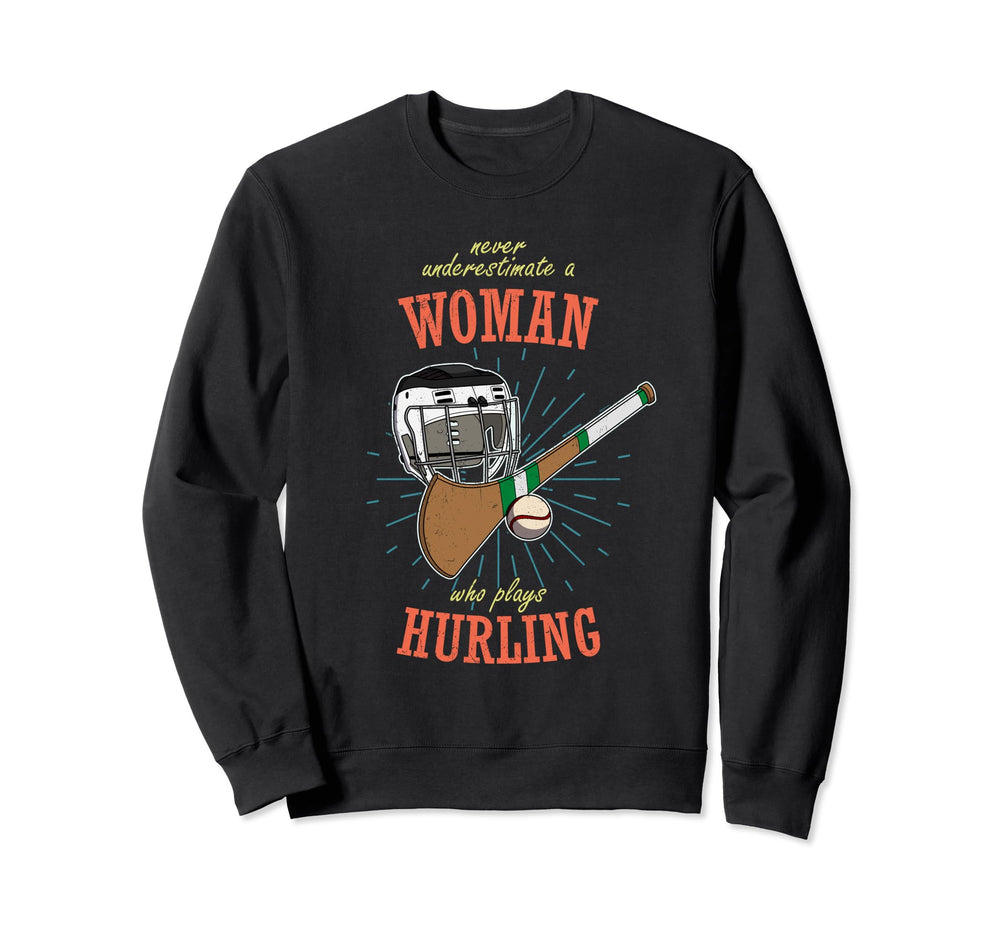 Hurling Helmet Athletic Goalkeeper Sweatshirt - Custom Art Print Unisex