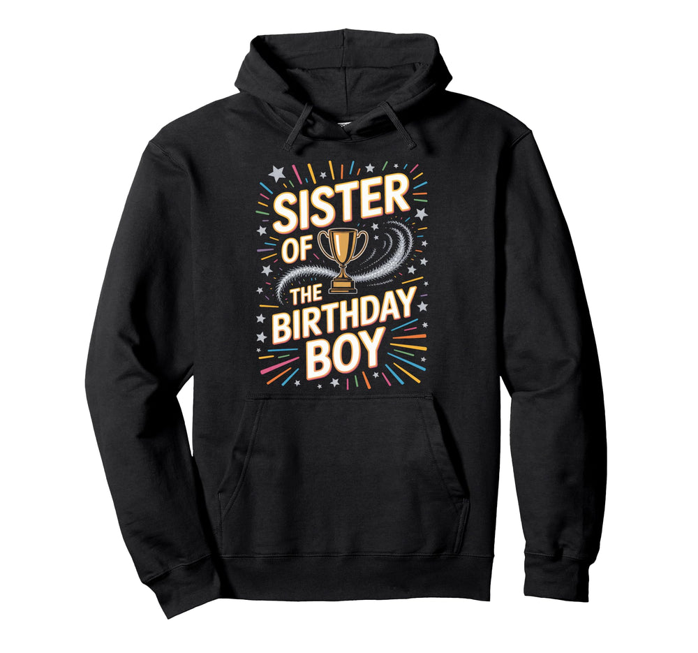 Sister Birthday Soccer Sibling Party Hoodie - Aesthetic Graphic for Adults