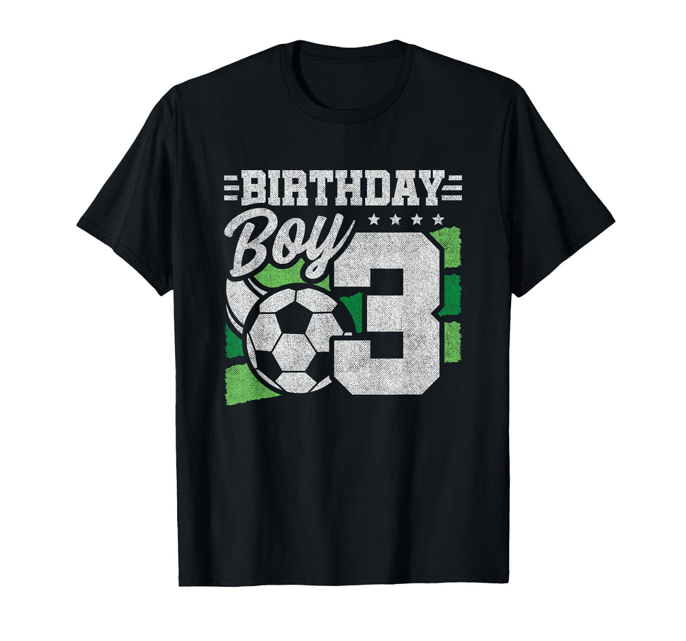 3 Year Old Soccer Birthday 3Rd T-Shirt - Fun Novelty Design Unisex