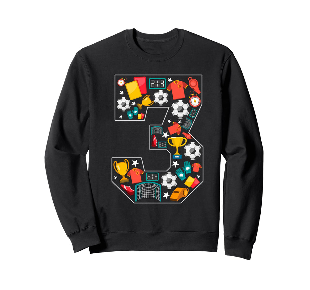 Its My 3Rd Birthday Soccer Sweatshirt - Casual Everyday Wear Men Women