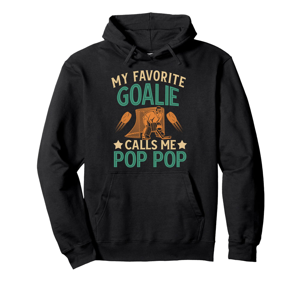 Favorite Ice Hockey Goalie Pop Hoodie - Casual Everyday Wear for Adults