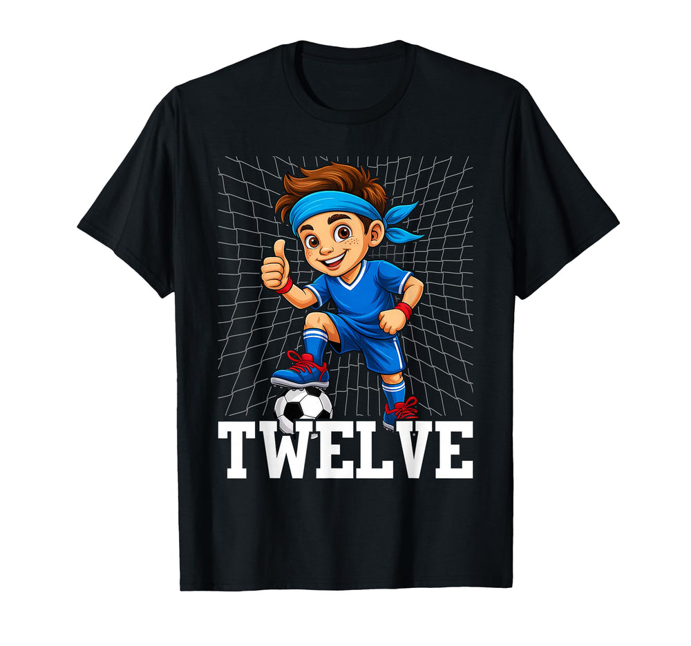 12Th Birthday Soccer 12 Years Old T-Shirt - Casual Everyday Wear Men Women