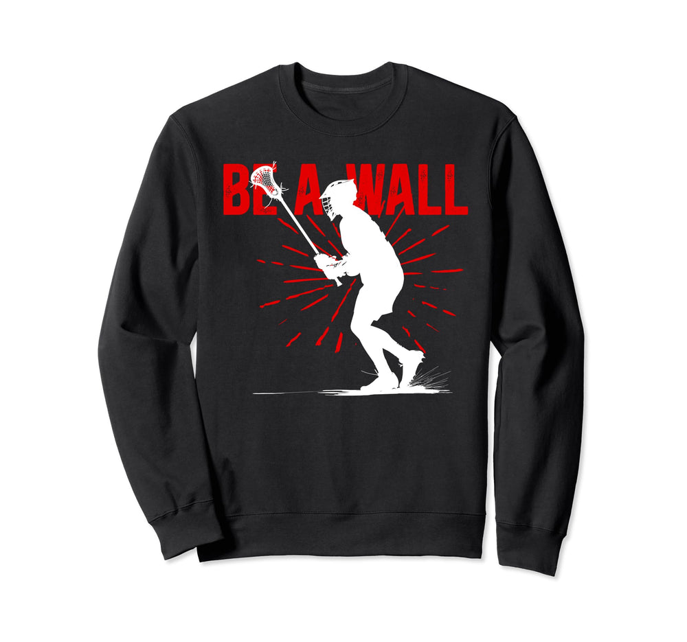 Lacrosse Goalie Funny Lacrosse Keeper Sweatshirt - Minimalist Print Unisex