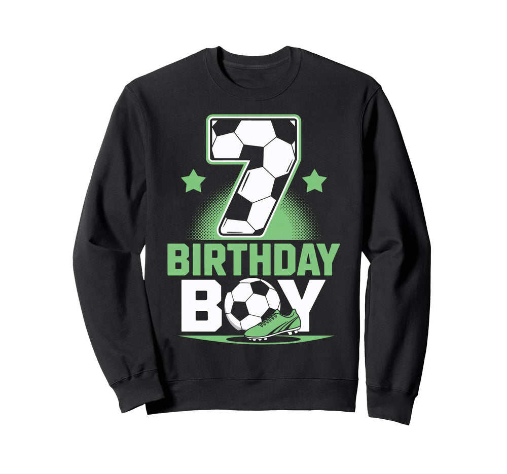 Soccer Birthday 7Th Year Old Sweatshirt - Custom Art Print Men Women