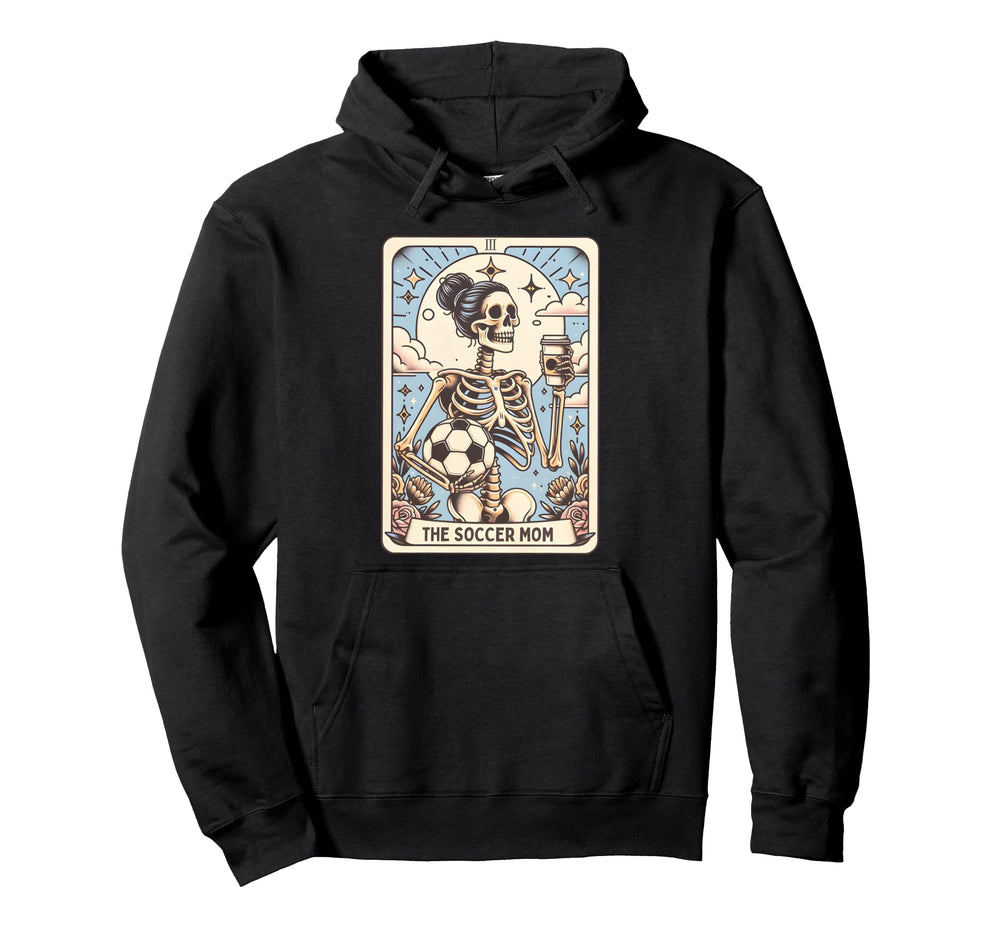 Soccer Mom Tarot Card Skeleton Hoodie - Streetwear Style for Adults