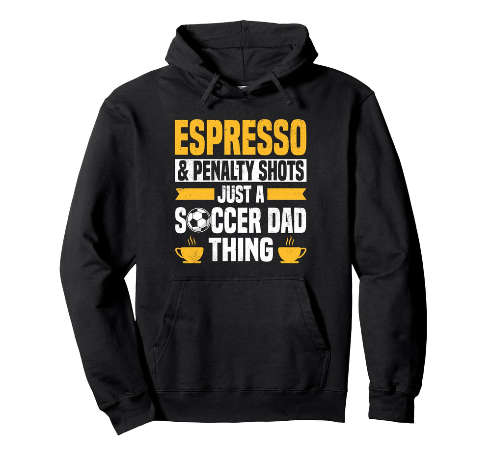Mens Soccer Dad Coffee Lover Hoodie - Graphic Print Men Women