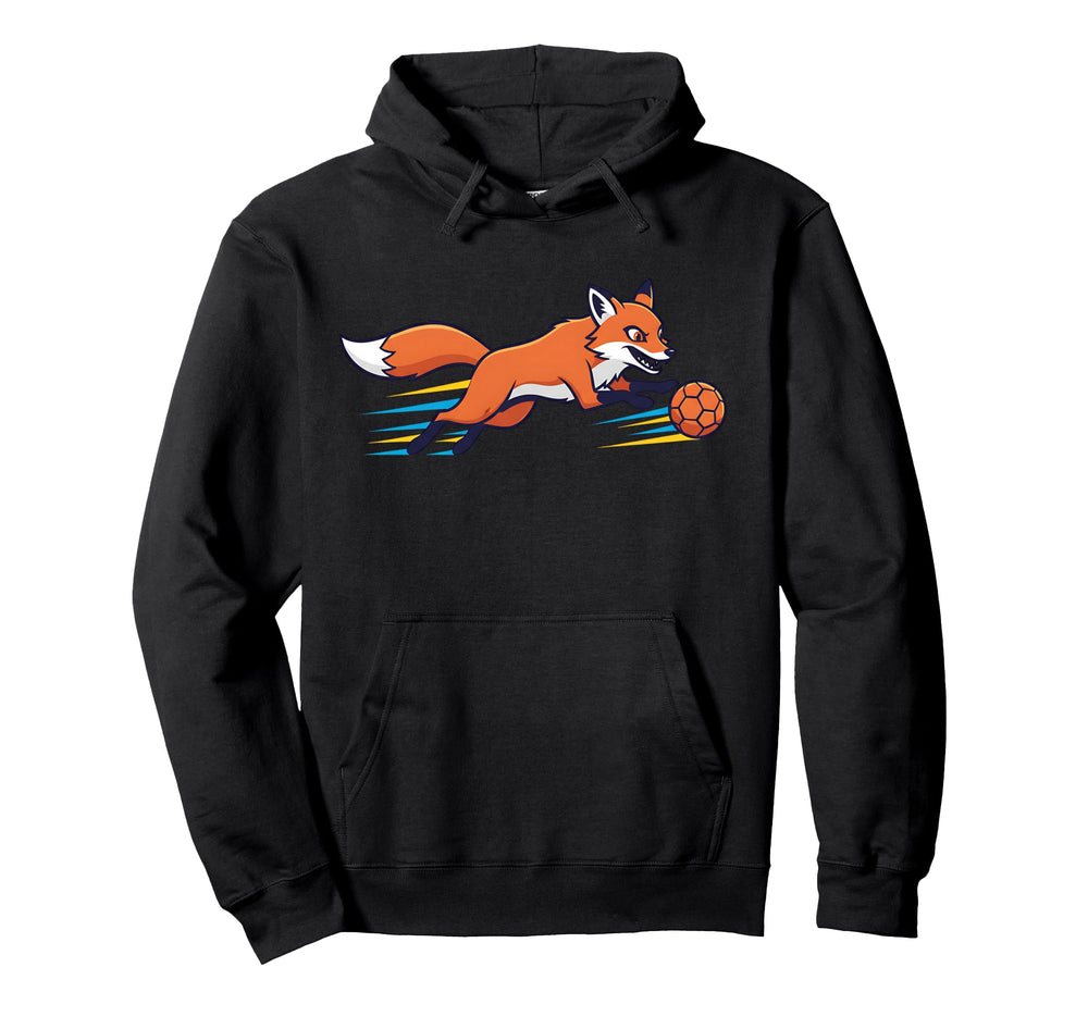Speedy Fox Football Striker Running Hoodie - Streetwear Style for Adults