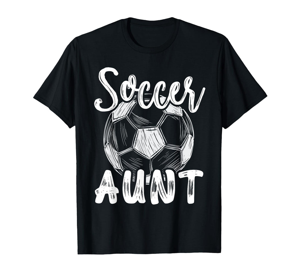 Soccer Aunt Family Matching Team Player T-Shirt - Novelty Apparel Unisex
