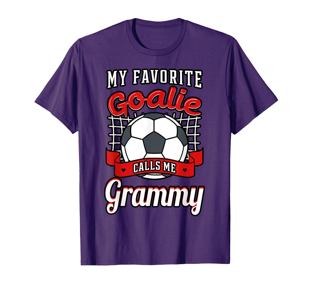 My Favorite Goalie Calls Me Grammy T-Shirt - Unique Graphic Men Women