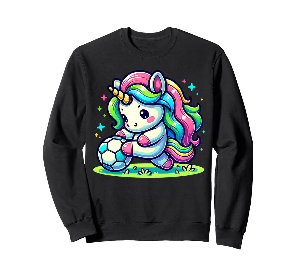 Footballer Unicorn Fans Soccer Sweatshirt - Streetwear Style for Adults