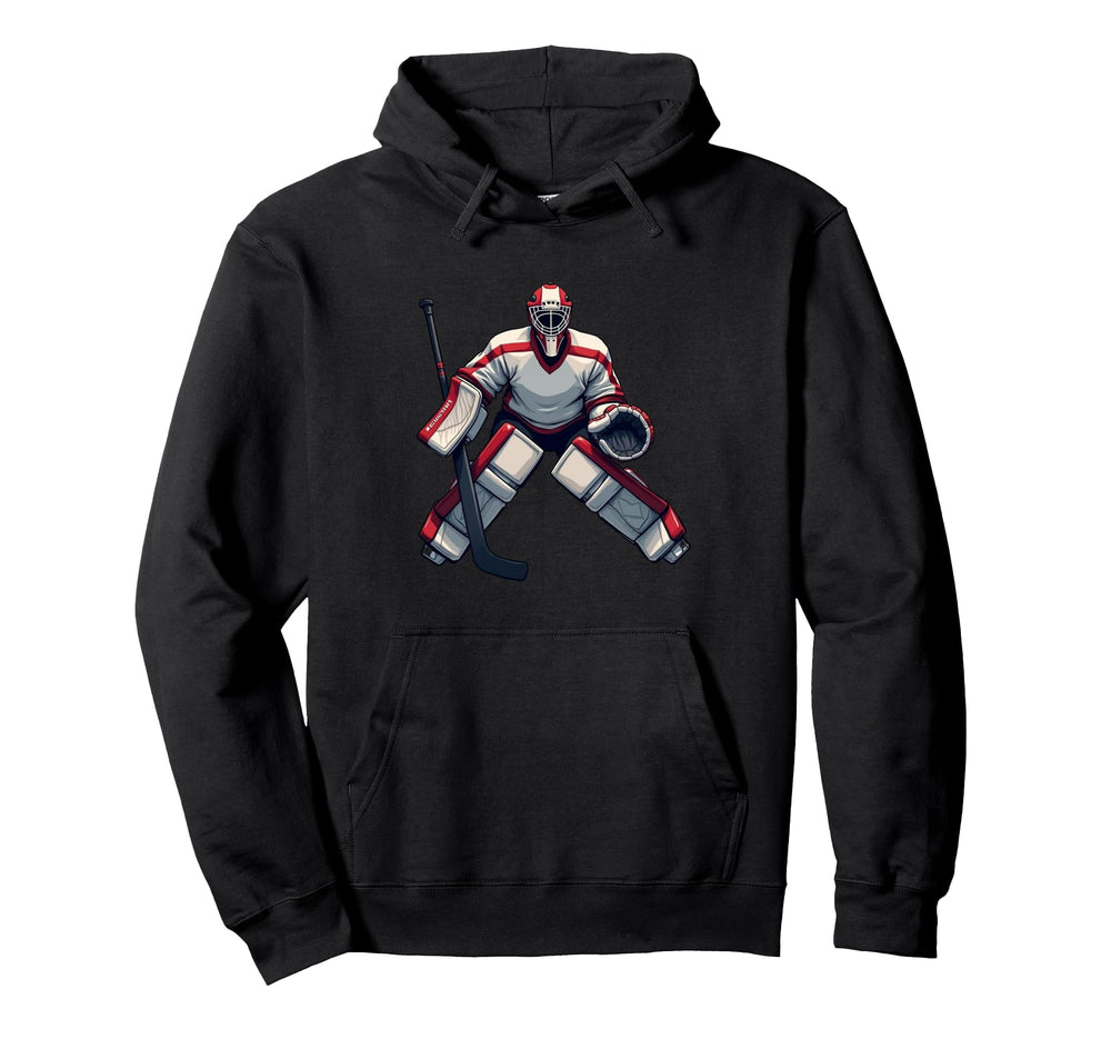 Ice Hockey Player Goalkeeper Ice Hoodie - Custom Art Print Men Women