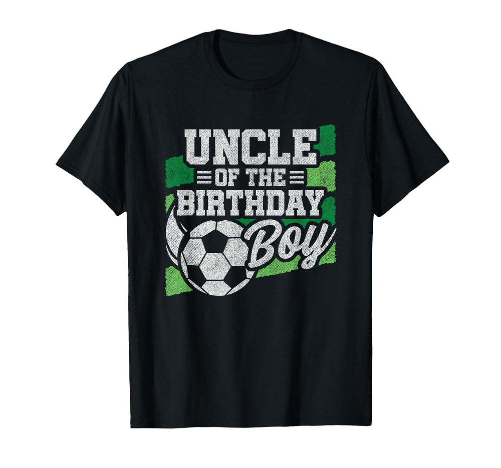 Birthday Uncle Soccer Birthday Soccer T-Shirt - Trendy Graphic Unisex