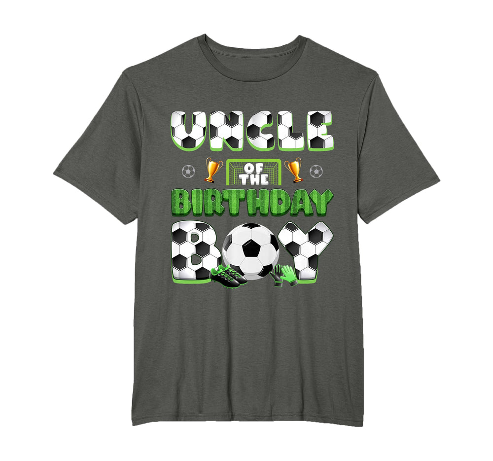 Uncle Birthday Soccer Group Family T-Shirt - Custom Art Print Unisex