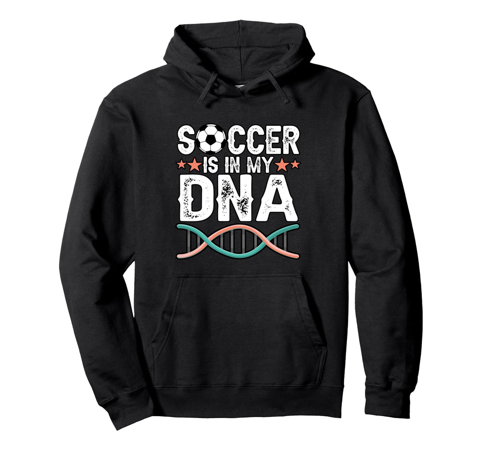 Funny Soccer Is My Dna Football Hoodie - Minimalist Print for Adults