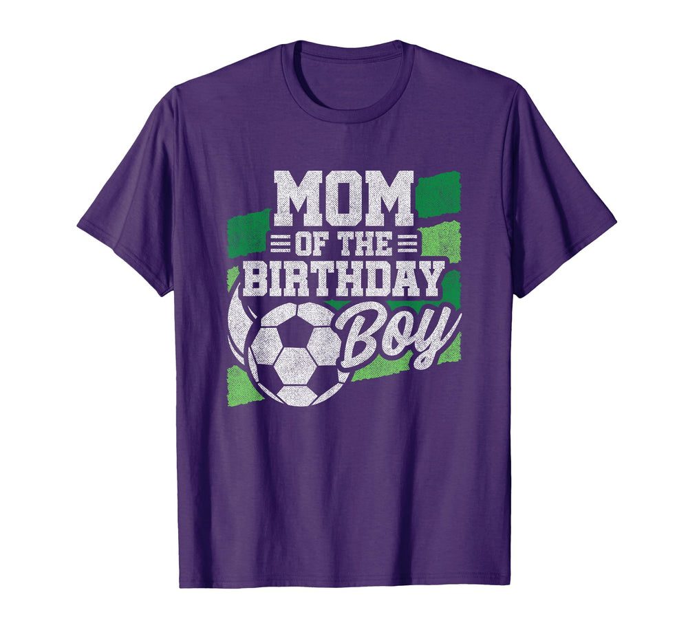 Birthday Mom Soccer Birthday Soccer T-Shirt - Novelty Apparel Men Women