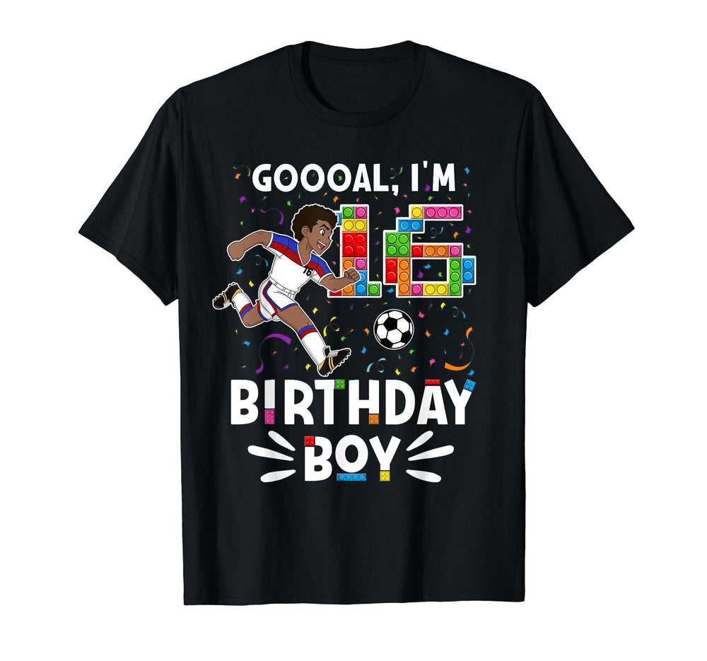Mens Goooal Im 16 I Building Blocks I T-Shirt - Streetwear Style Men Women