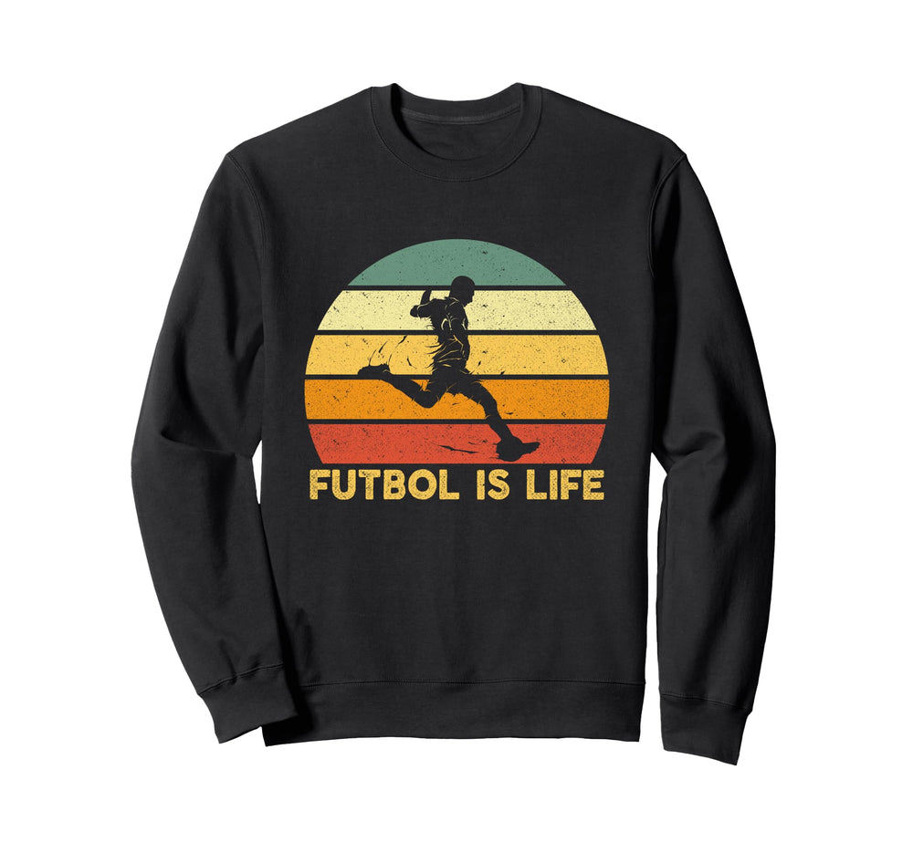 Futbol Is Life Soccer Player Costume Sweatshirt - Unique Graphic Men Women