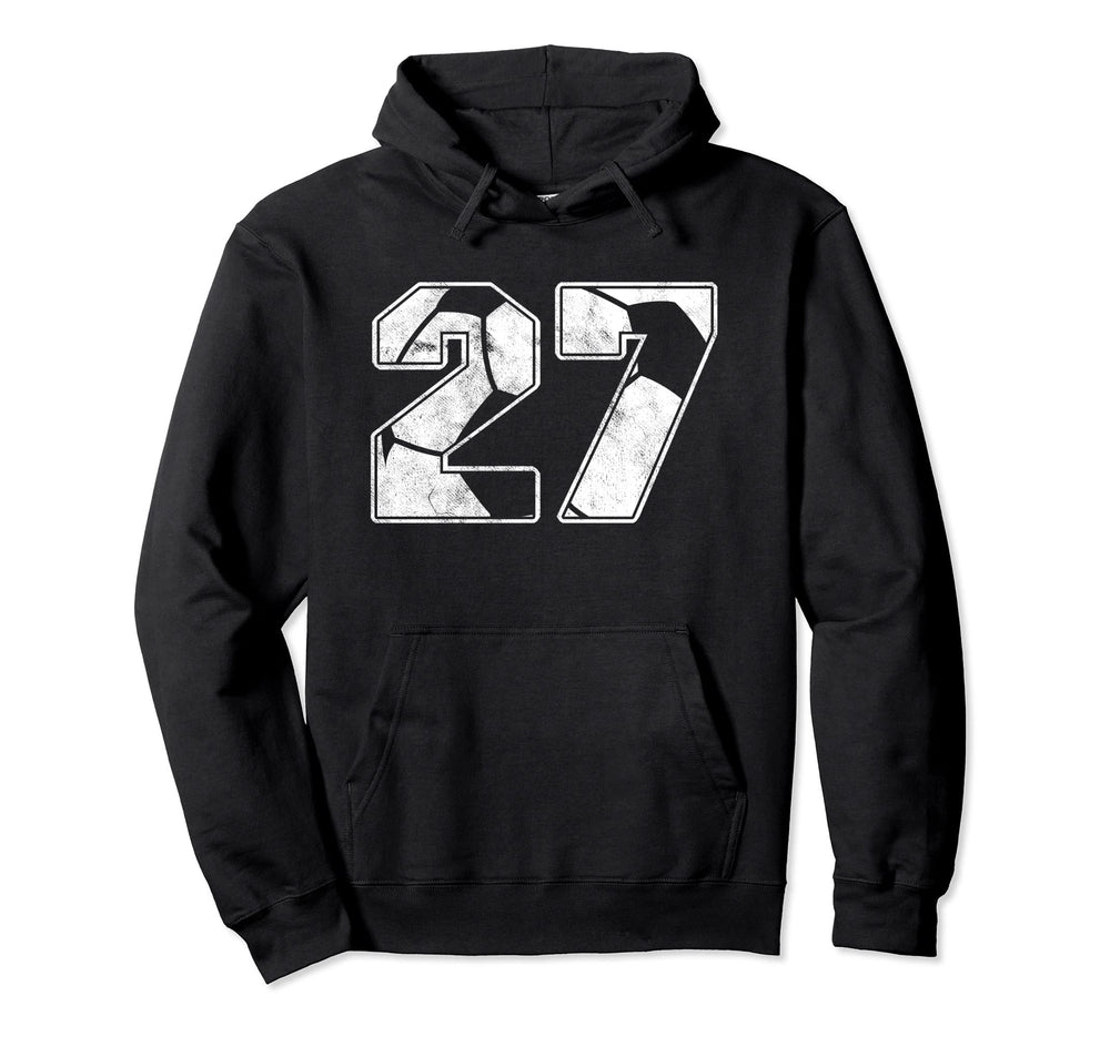 Soccer Player 27Th Birthday Football Hoodie - Unique Graphic for Adults