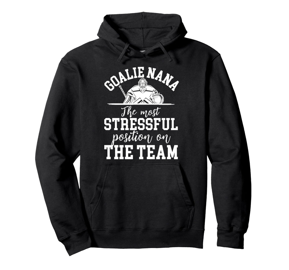 Funny Hockey Goalie Nana Hockey Keeper Hoodie - Novelty Apparel Men Women