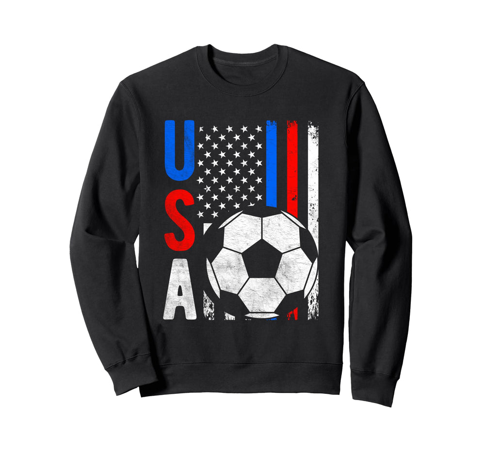 Usa Flag Soccer Tournament Gift Sweatshirt - Novelty Apparel Men Women