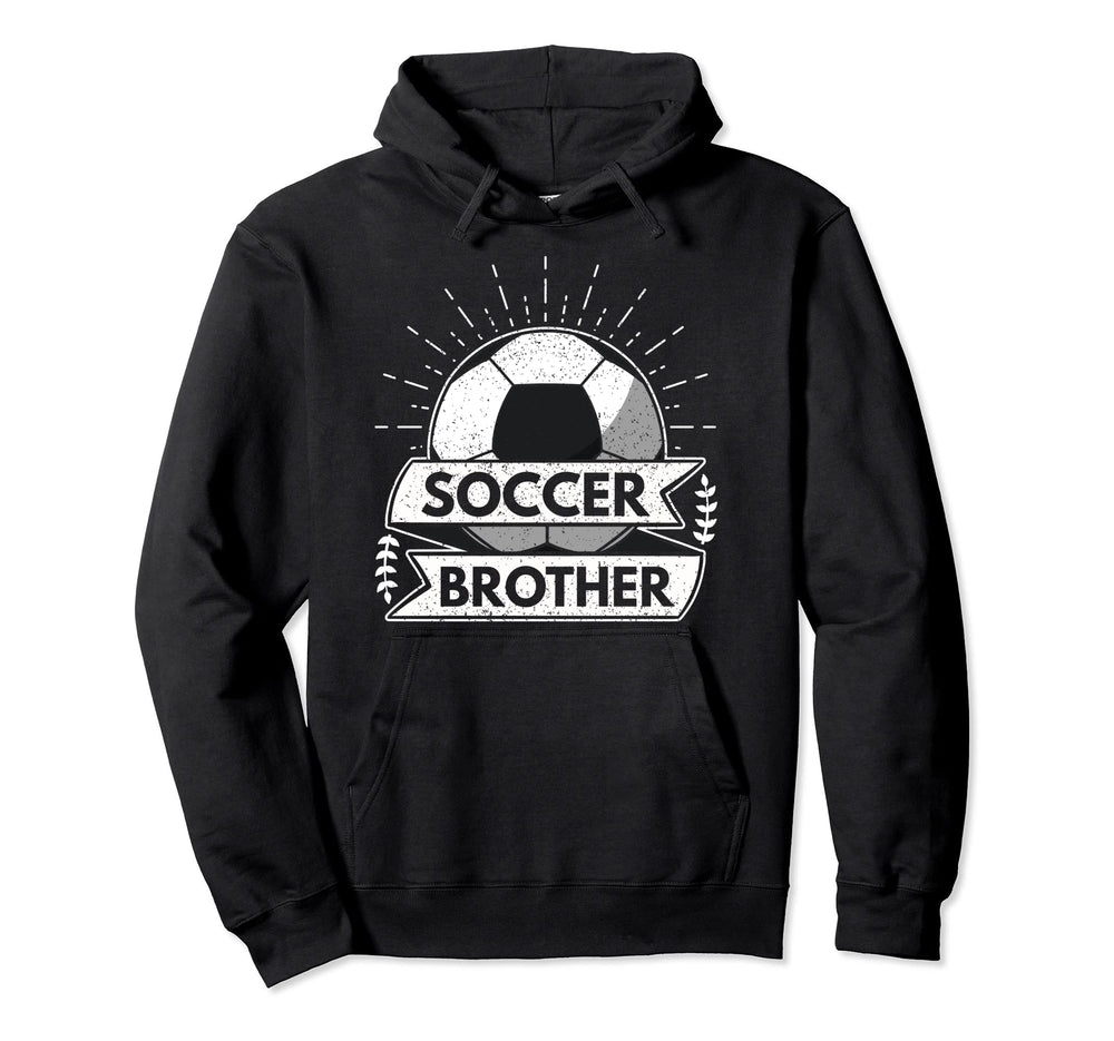 Soccer Brother Player Goalie Game Ball Hoodie - Minimalist Print Unisex