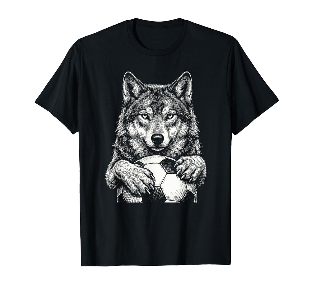 Fierce Holding Ball Fans Line Art T-Shirt - Minimalist Print Men Women