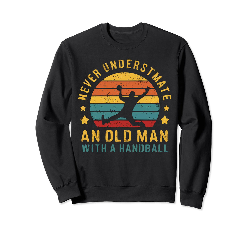 I Love Handball Player Sports Sweatshirt - Novelty Apparel for Adults