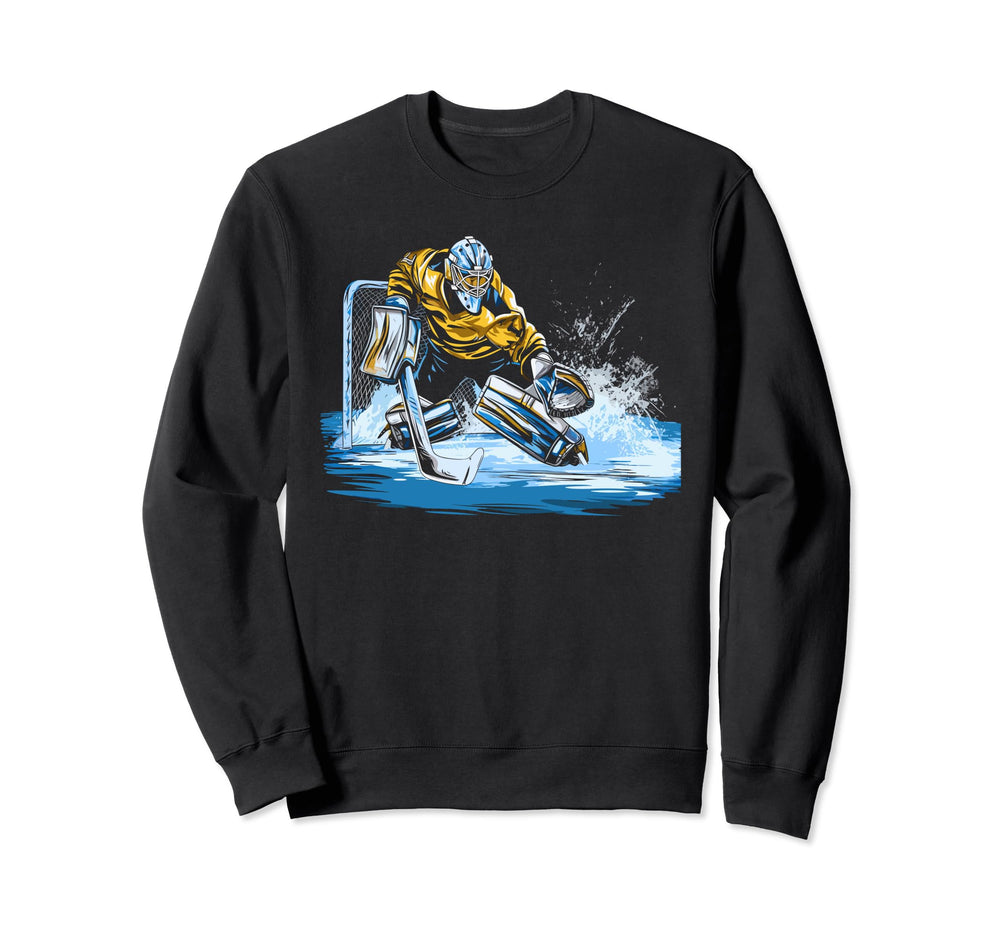 Ice Hockey Goalie Goaltender Sweatshirt - Aesthetic Graphic for Adults