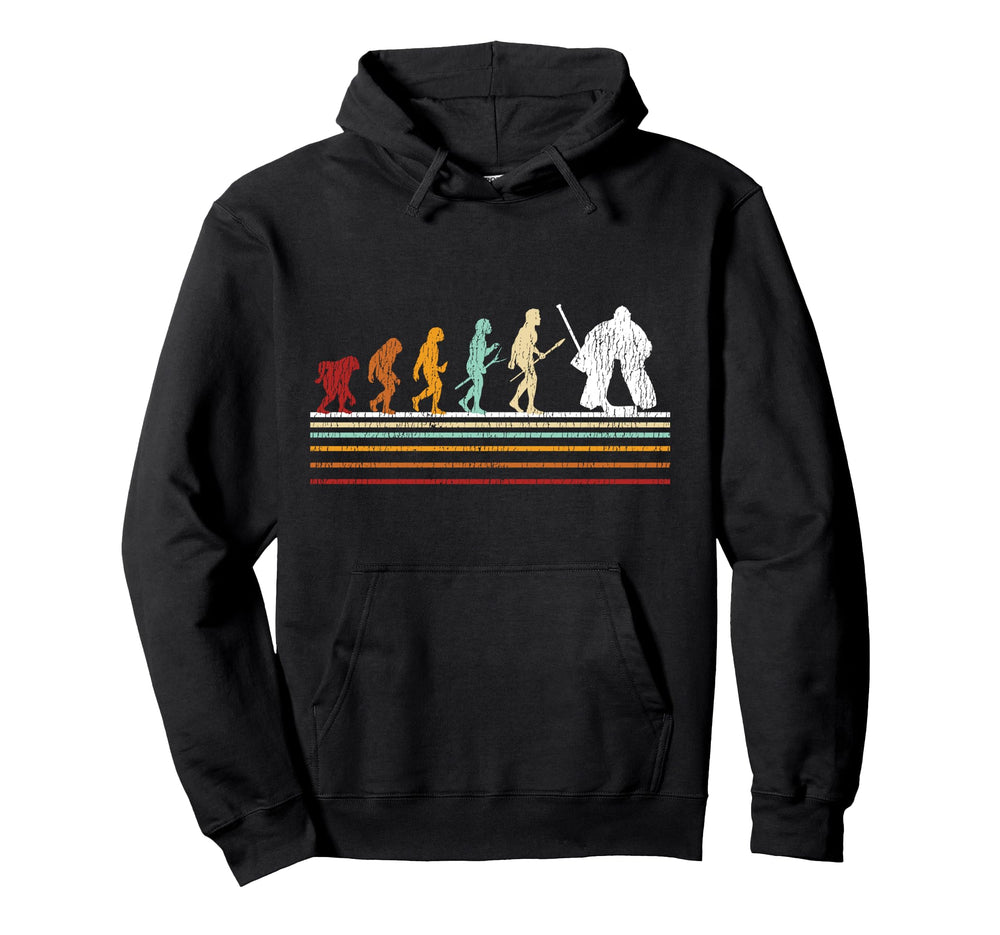 Ice Hockey Goalie Goalkeeper Evolution Hoodie - Streetwear Style for Adults