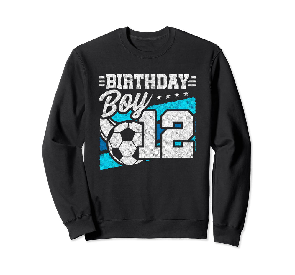 Soccer Birthday Party 12 Year Old Sweatshirt - Aesthetic Graphic Men Women