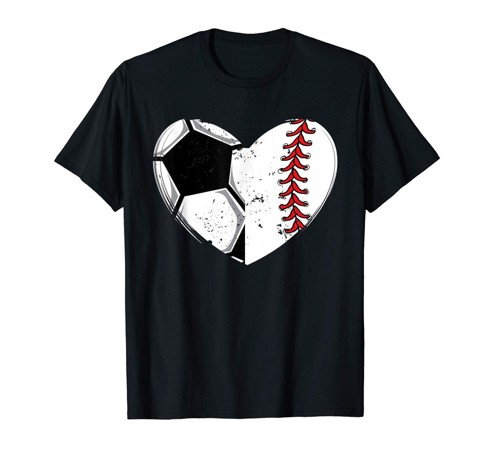 Baseball Lover Heart Soccer Player T-Shirt - Unique Graphic for Adults