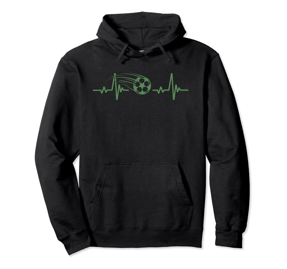 Soccer Heartbeat Tees Soccer Ball Hoodie - Custom Art Print Men Women
