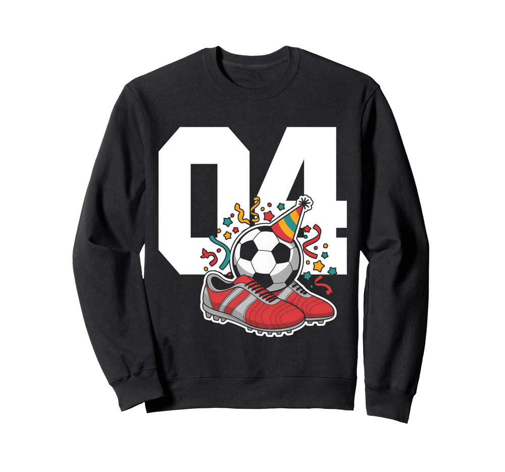 4 Soccer Birthday Gift Soccer Sweatshirt - Casual Everyday Wear for Adults