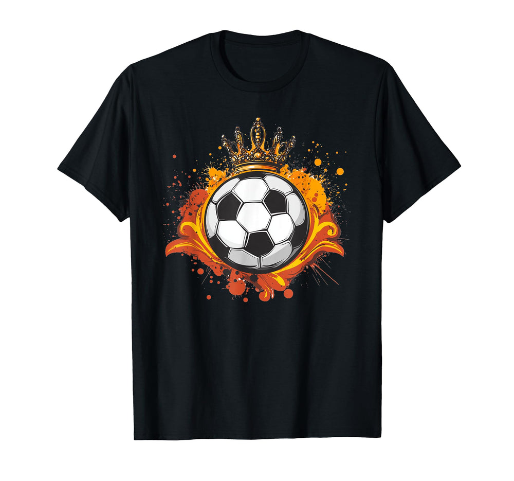 Awesome Soccer Ball Fit King Costume T-Shirt - Trendy Graphic for Adults