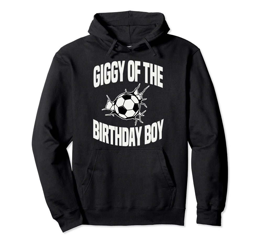 Giggy Birthday Soccer Team Bday Party Hoodie - Graphic Print Men Women