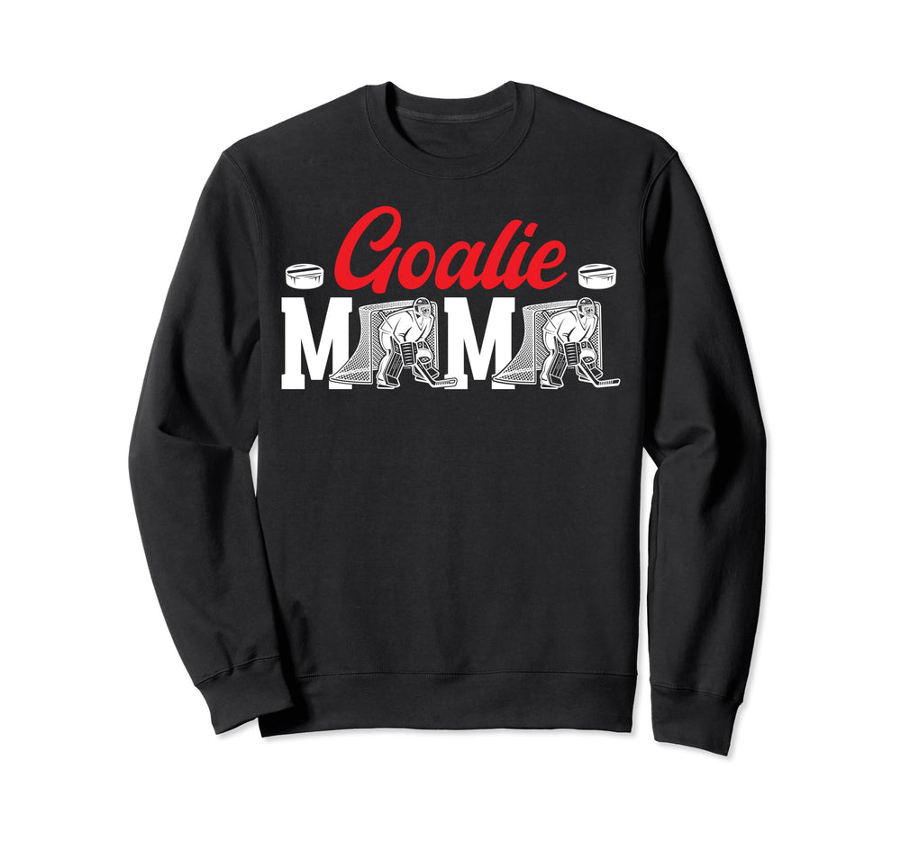 Ice Hockey Goalie Mama Ice Hockey Sweatshirt - Minimalist Print for Adults
