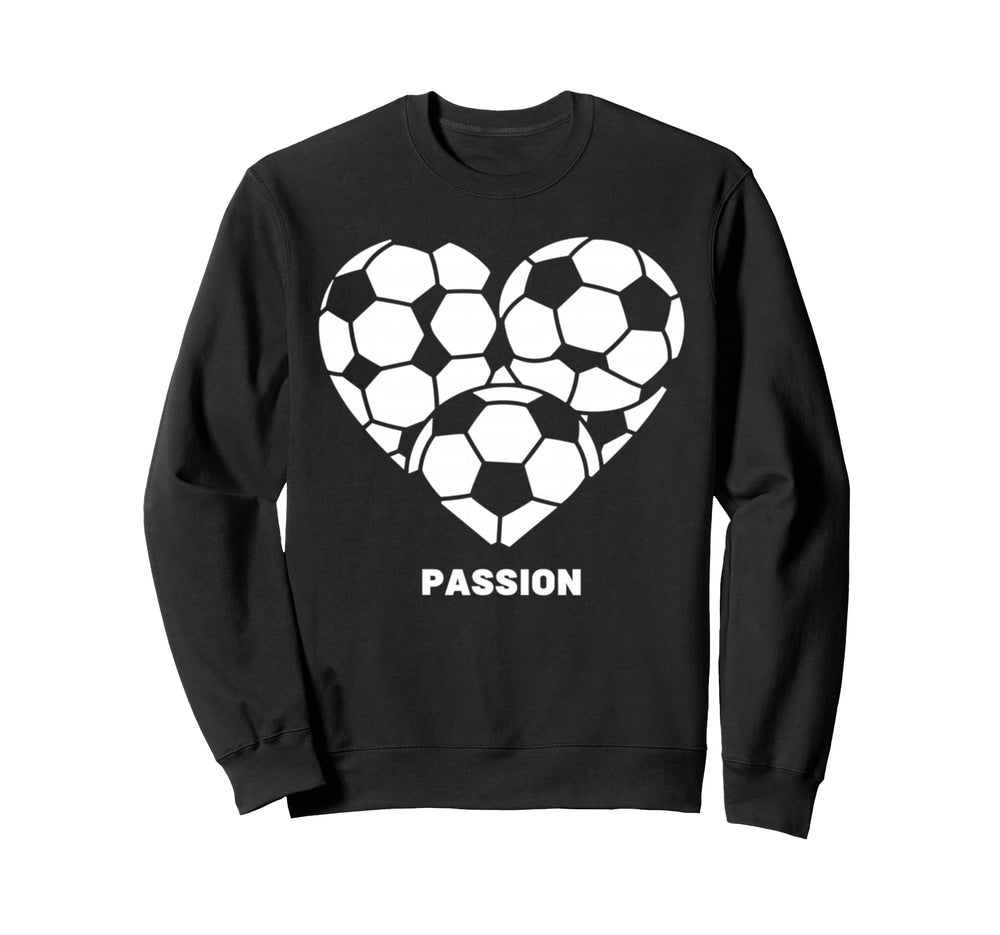Soccer Heart Passion Football Sweatshirt - Streetwear Style Men Women