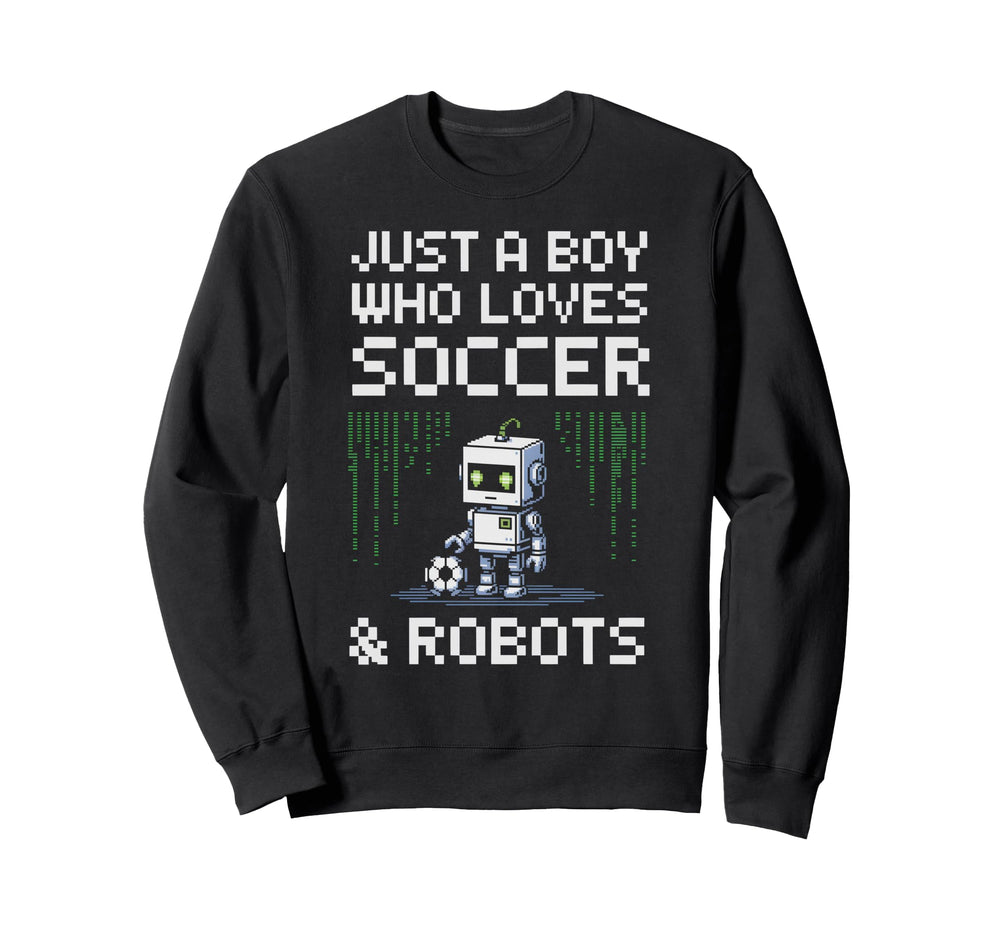 Kawaii Just Who Loves Soccer Sweatshirt - Fun Novelty Design for Adults