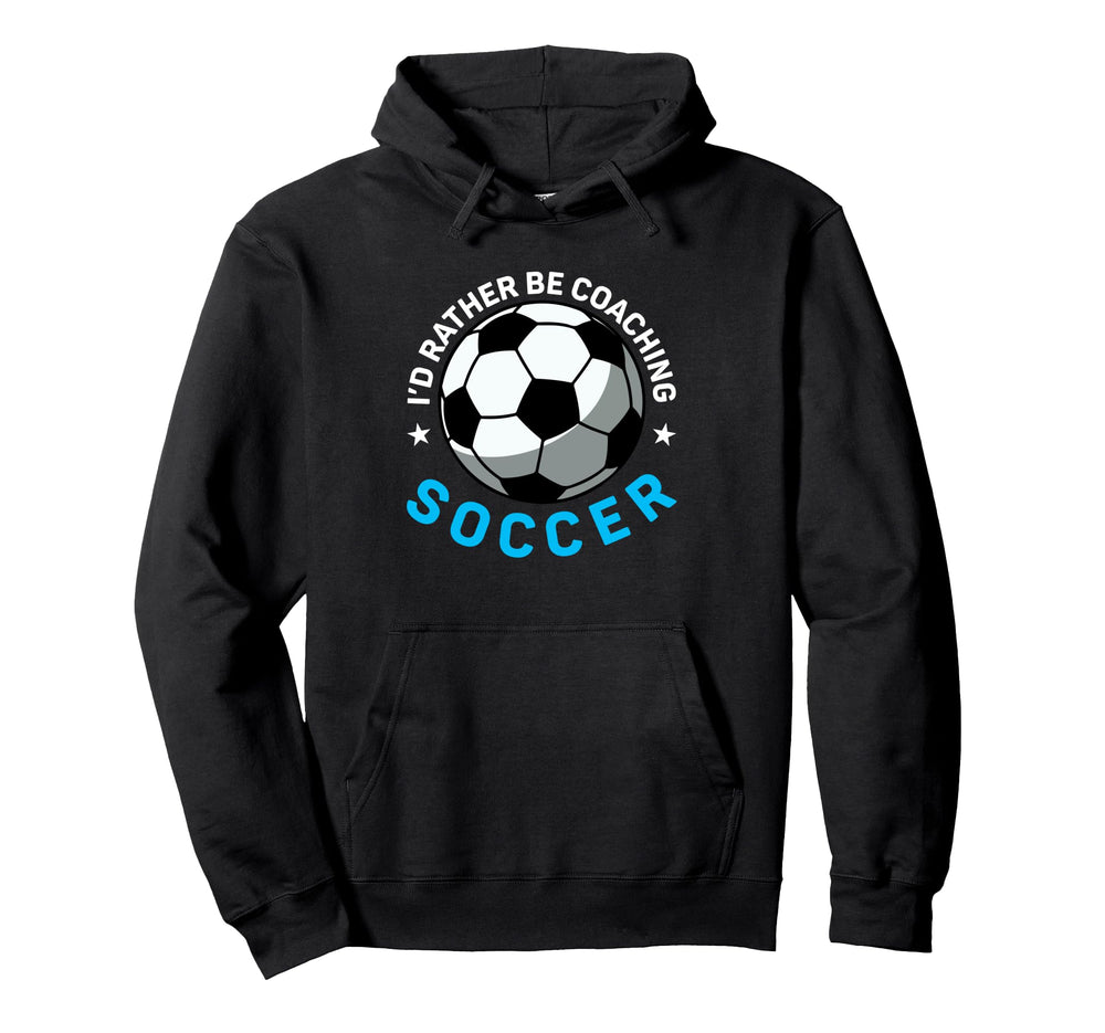Coaching Soccer Dad Coach Soccer Coach Hoodie - Minimalist Print Unisex