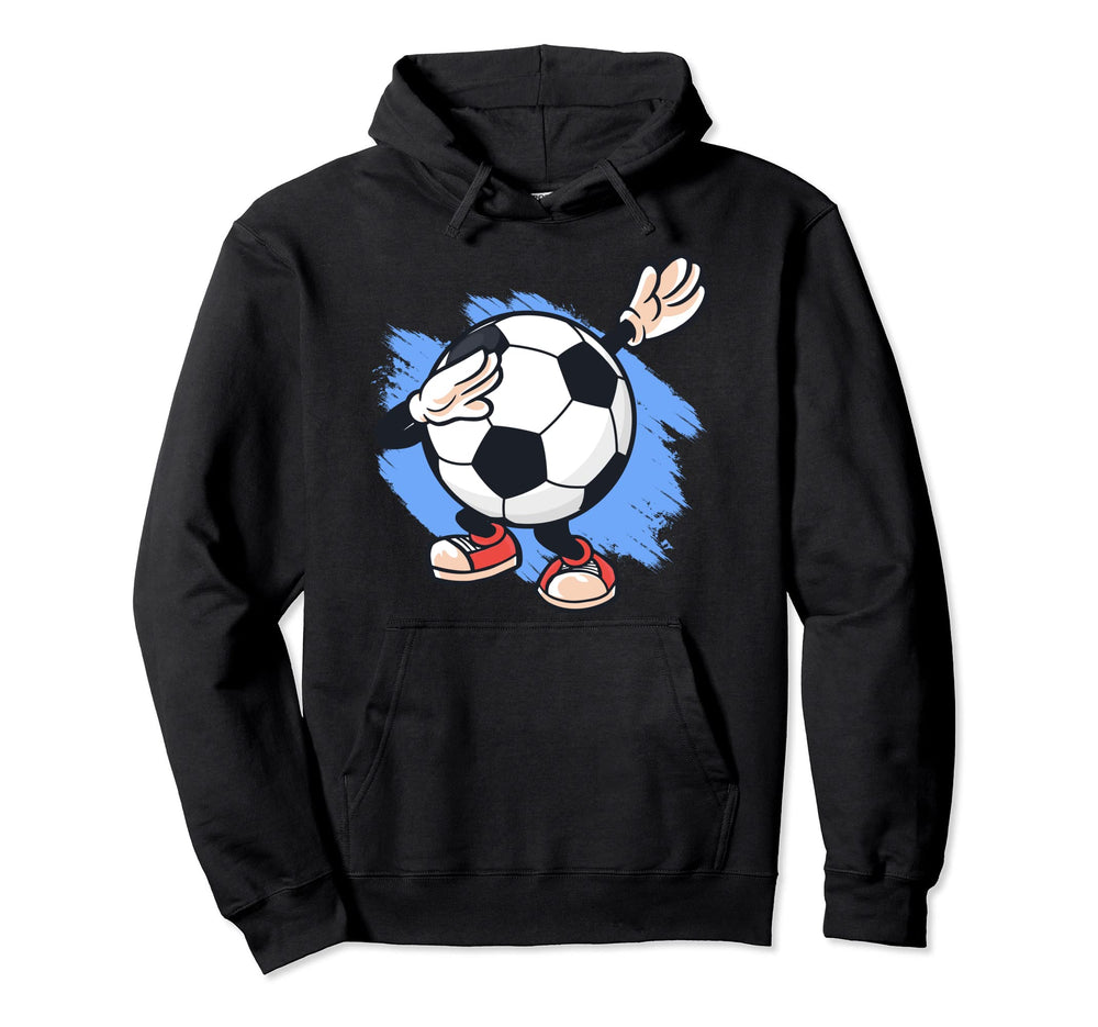 Funny Dabbing Soccer Ball Goalie Hoodie - Novelty Apparel for Adults