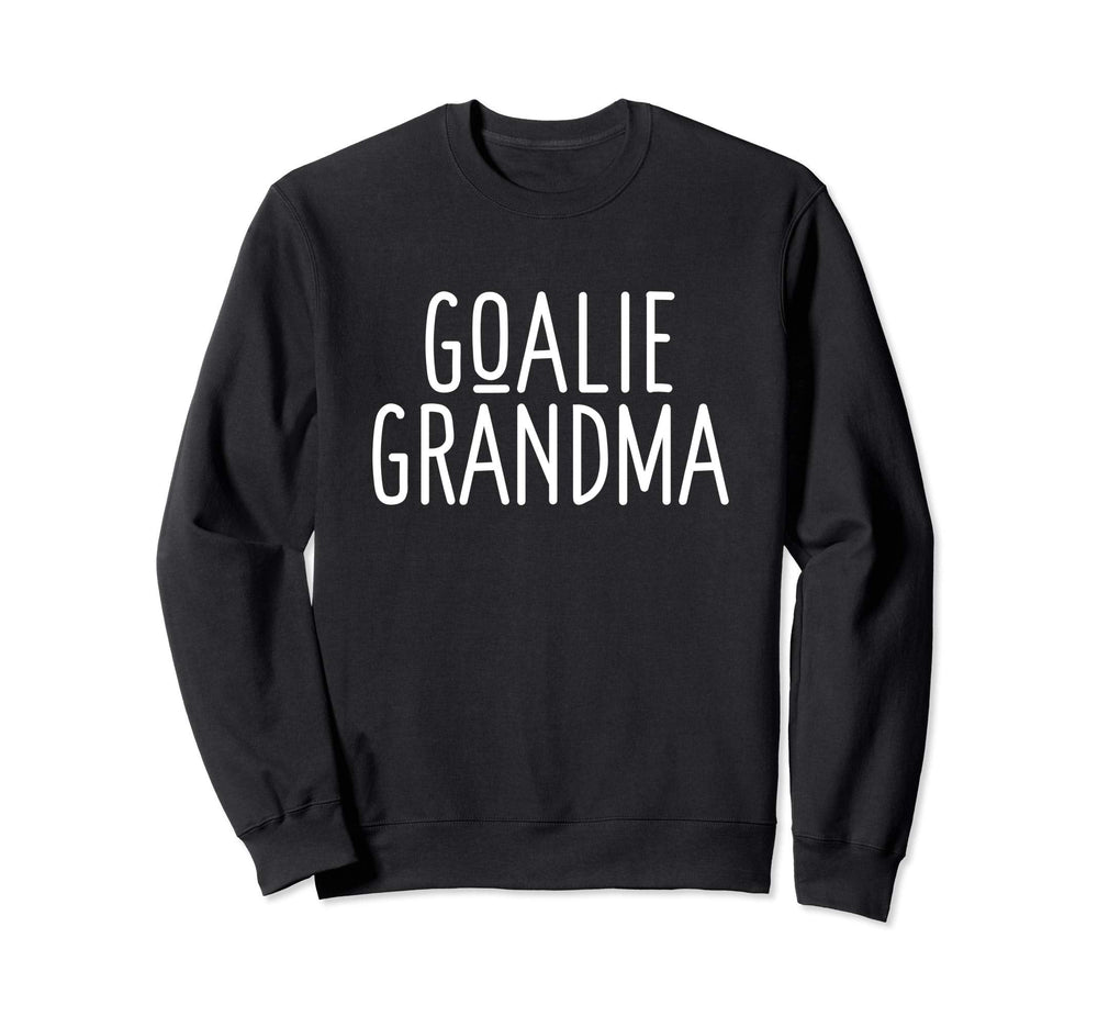 Goalie Grandma Funny Sports Fan Sweatshirt - Minimalist Print for Adults