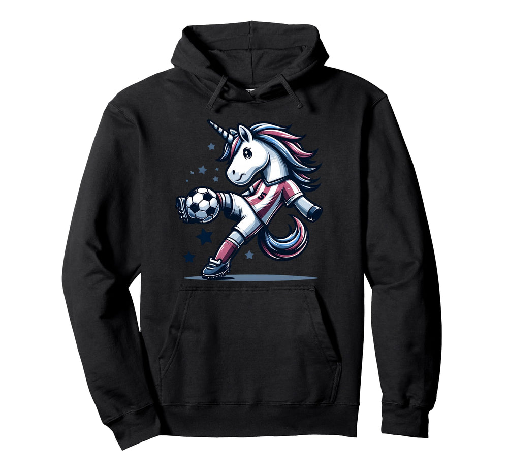 Footballer Unicorn Fans Soccer Team Hoodie - Novelty Apparel Men Women