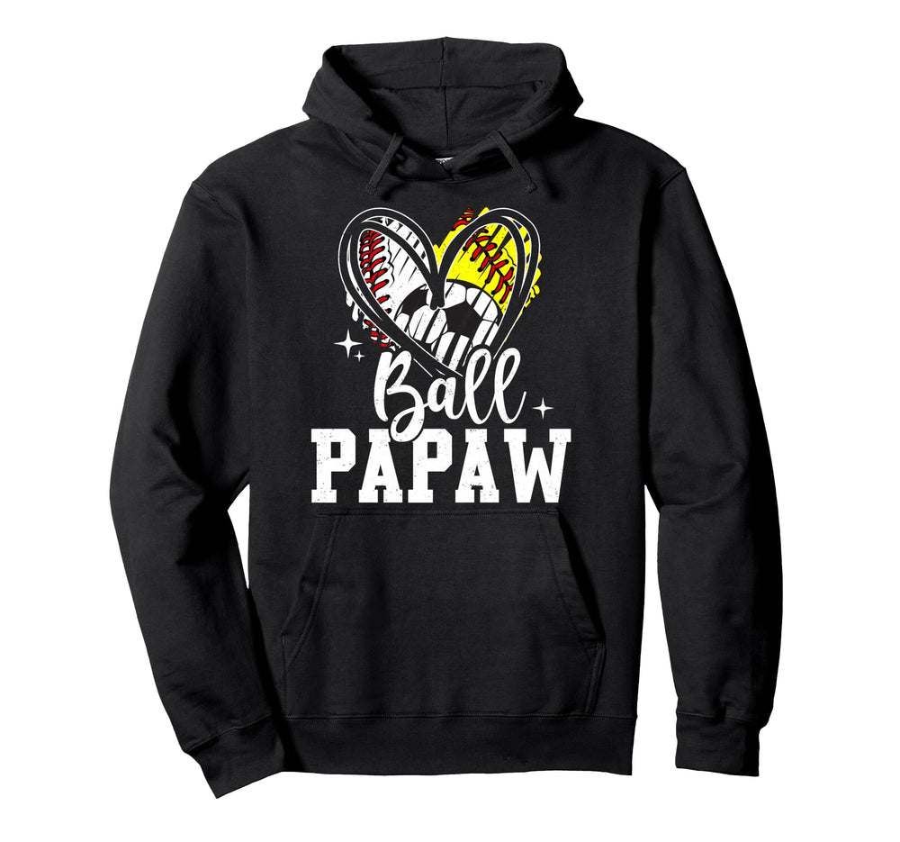 Ball Papaw Baseball Softball Soccer Hoodie - Minimalist Print Men Women