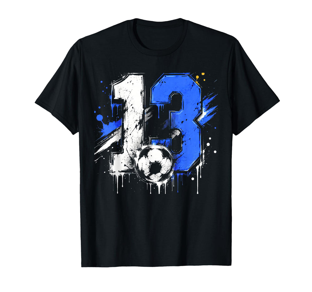 Its My 13Th Birthday Soccer Teenager T-Shirt - Novelty Apparel for Adults