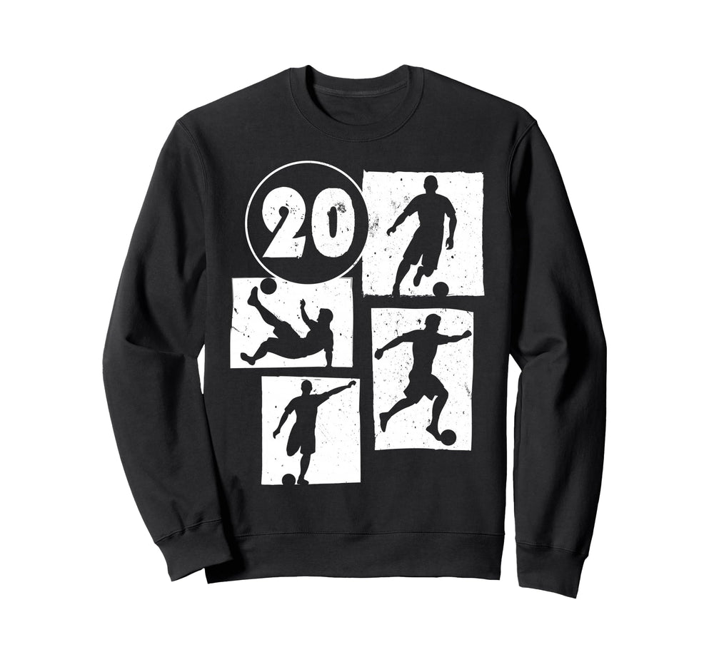 20Th Birthday Soccer Player Sweatshirt - Unique Graphic for Adults