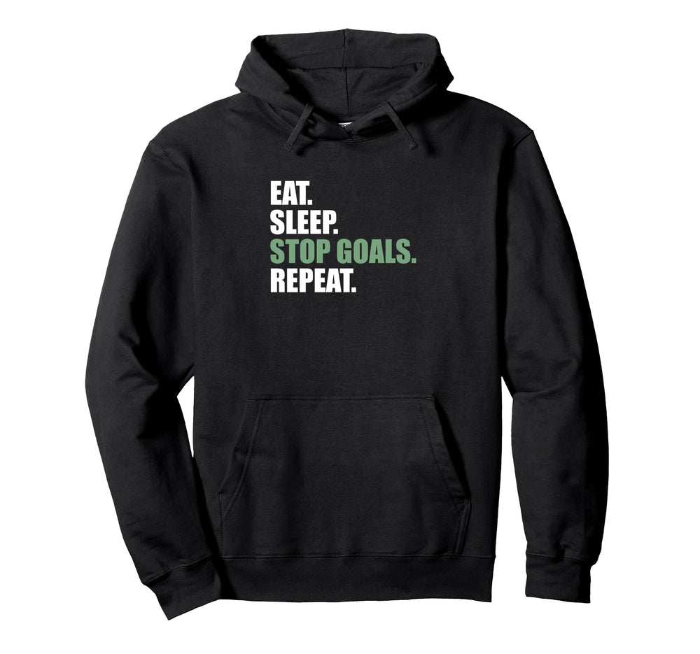 Goalkeeeper Soccer Goalie Eat Sleep Hoodie - Aesthetic Graphic for Adults