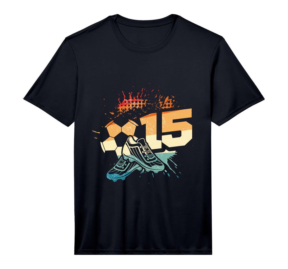 15Th Birthday Soccer Player Football 15 T-Shirt - Unique Graphic Men Women