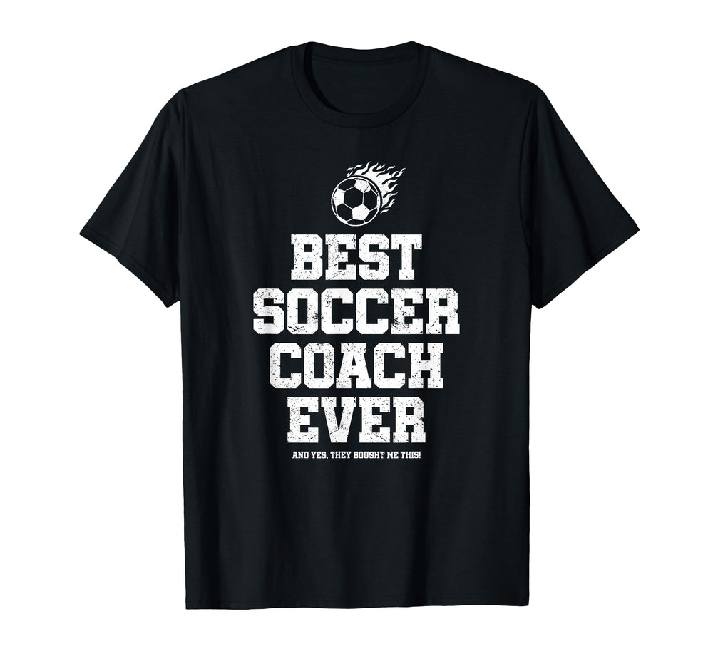 Best Soccer Coach Ever T-Shirt - Graphic Print Men Women