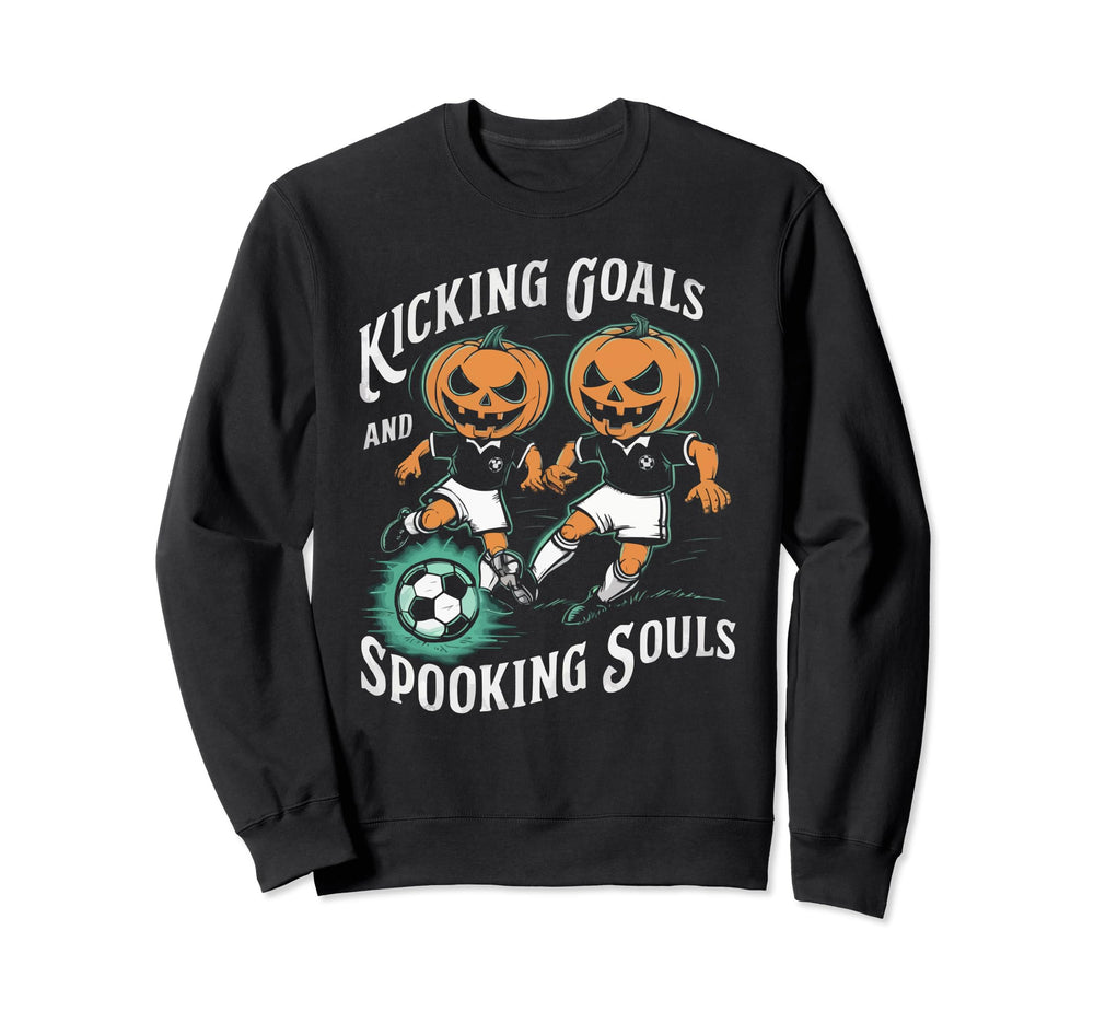 Soccer Halloween Spooky Sweatshirt - Casual Everyday Wear for Adults